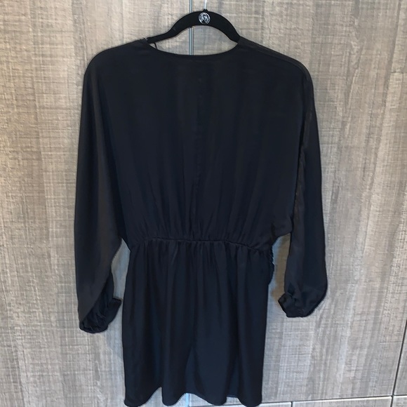 ZARA Satin Effect Wrap Dress - Picture 7 of 10